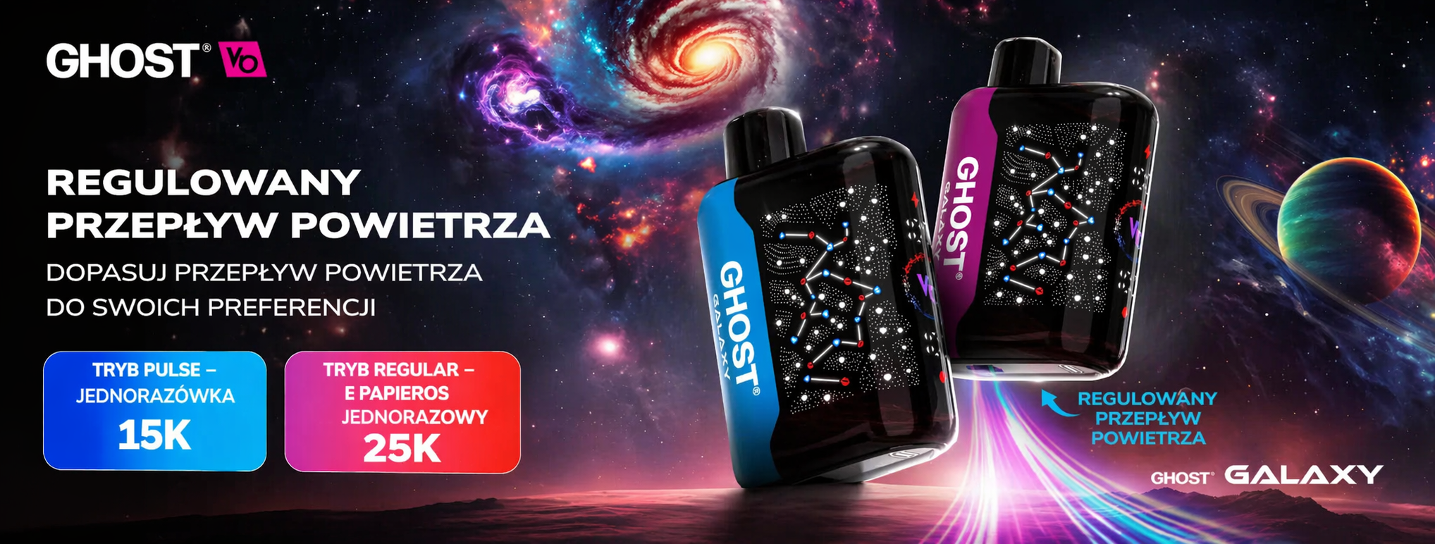 Ghost Galaxy 25K - jednorazówki